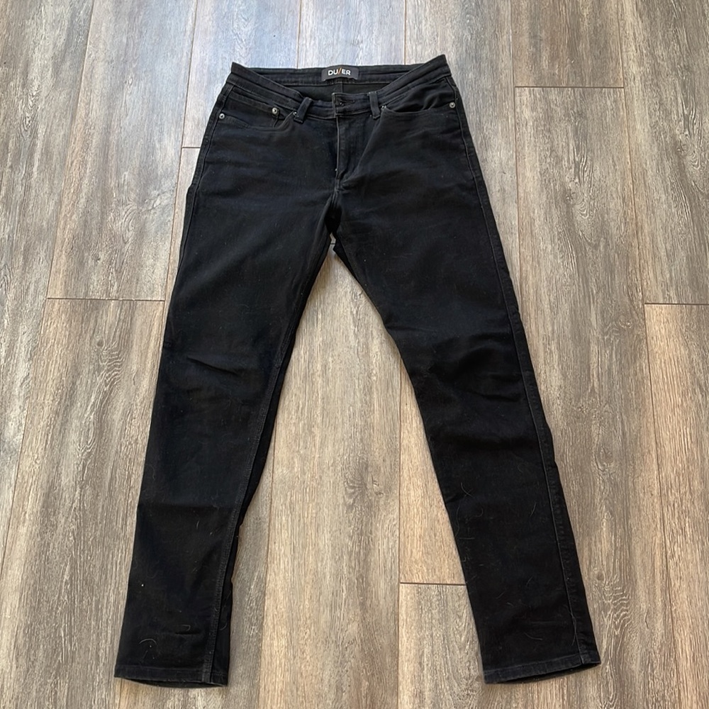 DU/ER Black Jeans L2X Slim Fit 31x32
